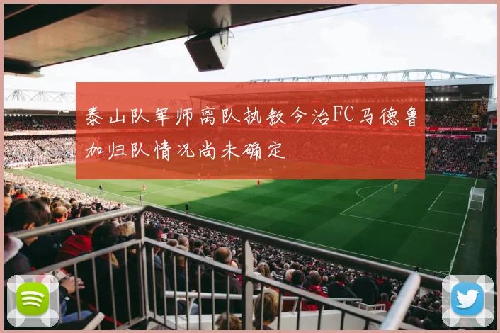 泰山队军师离队执教今治FC马德鲁加归队情况尚未确定